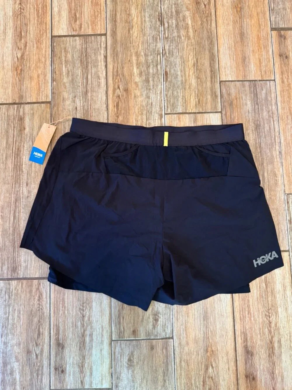 Hoka Glide Short 7'' 2in1 - Men's Large - Black